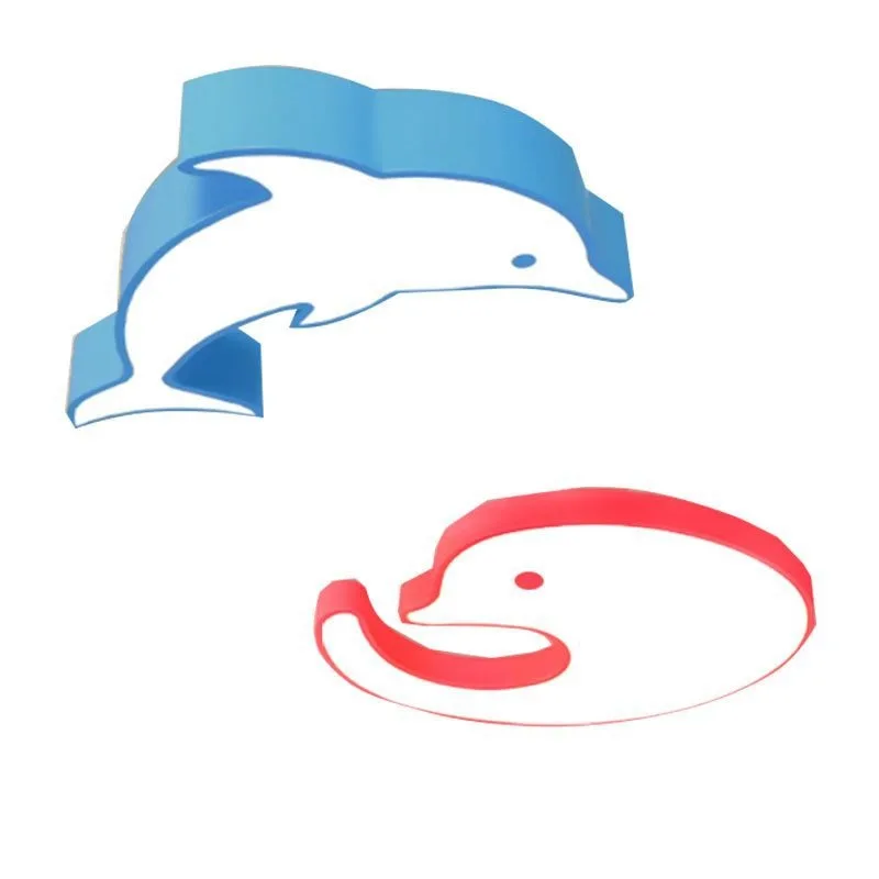 

Kindergarten dolphin ceiling lamp, suitable for mother and baby store swimming pool, creative cartoon fish