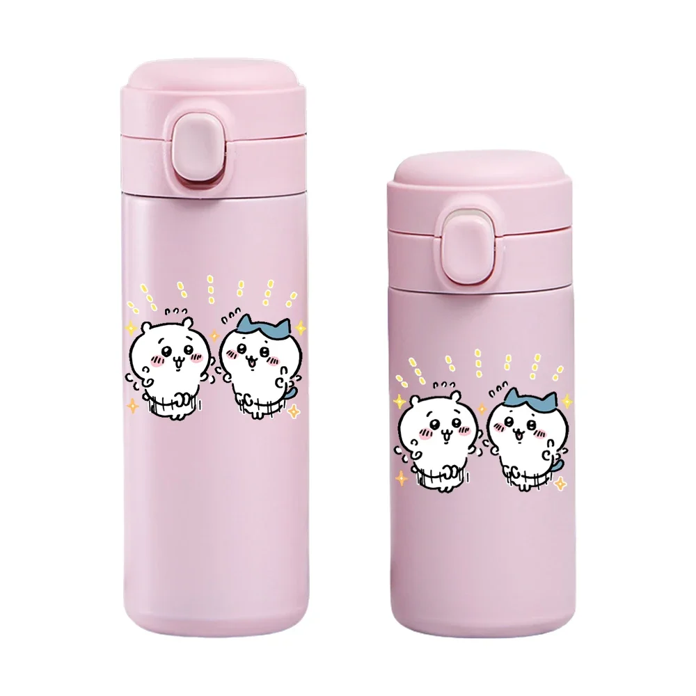 Anime Cartoon Thermos Cup Chiikawas Hachiware Usagi Cute Portable Insulated Cups 304 Stainless Steel Water Bottle Gift