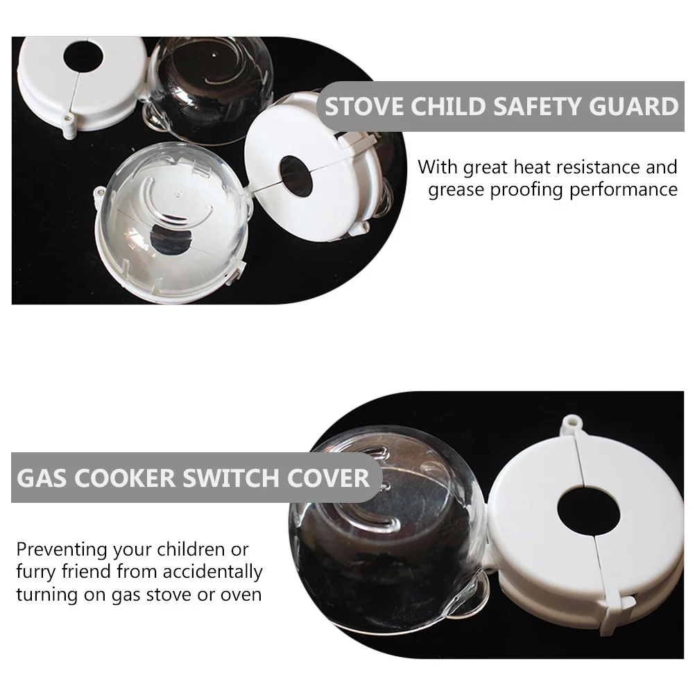 

2Pcs Kitchen Gas Cooker Cover Stove Covers for Child Safety Hard to Open Gas Cooker Knob Cover Stove Covers