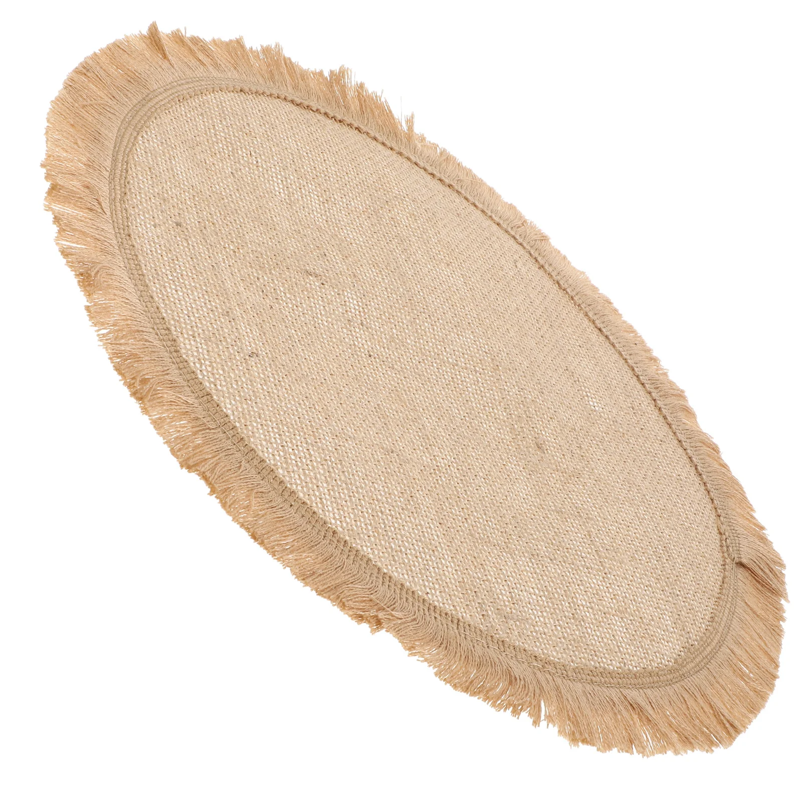 

Burlap Round Placemat Rustic Farmhouse Style Drink Coaster Anti-Skid Table Mat for Office Home Aesthetic Coasters Collection