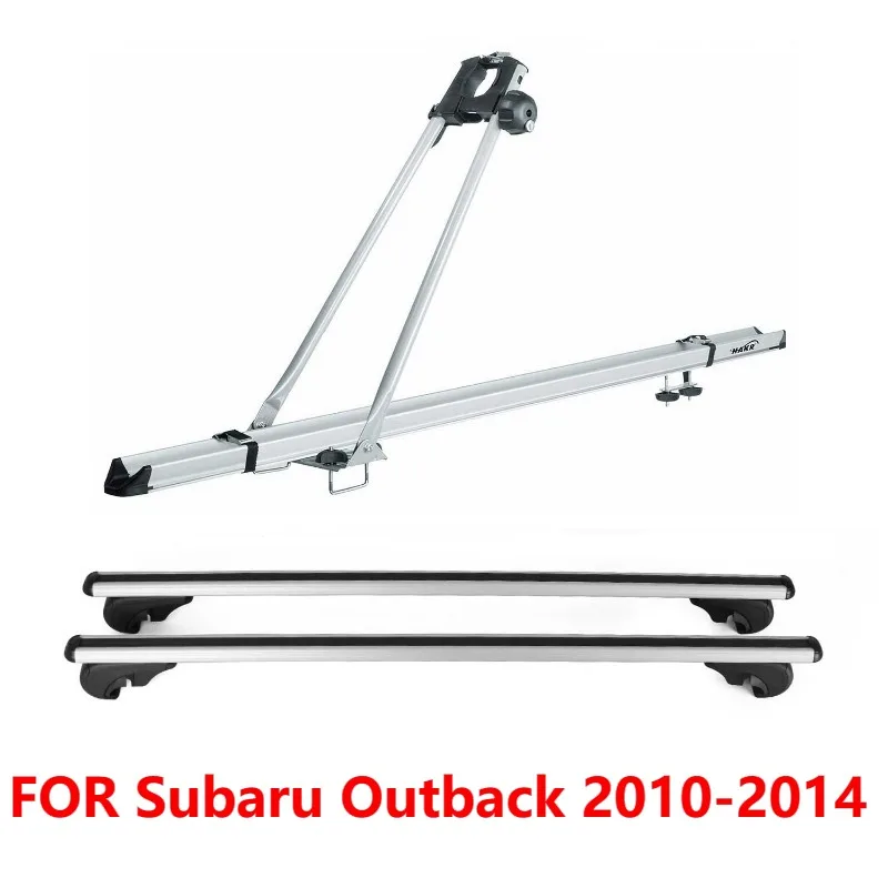 

Комплект багажника на крышу велосипеда для Subaru Outback 2010-2014 Серый 3x