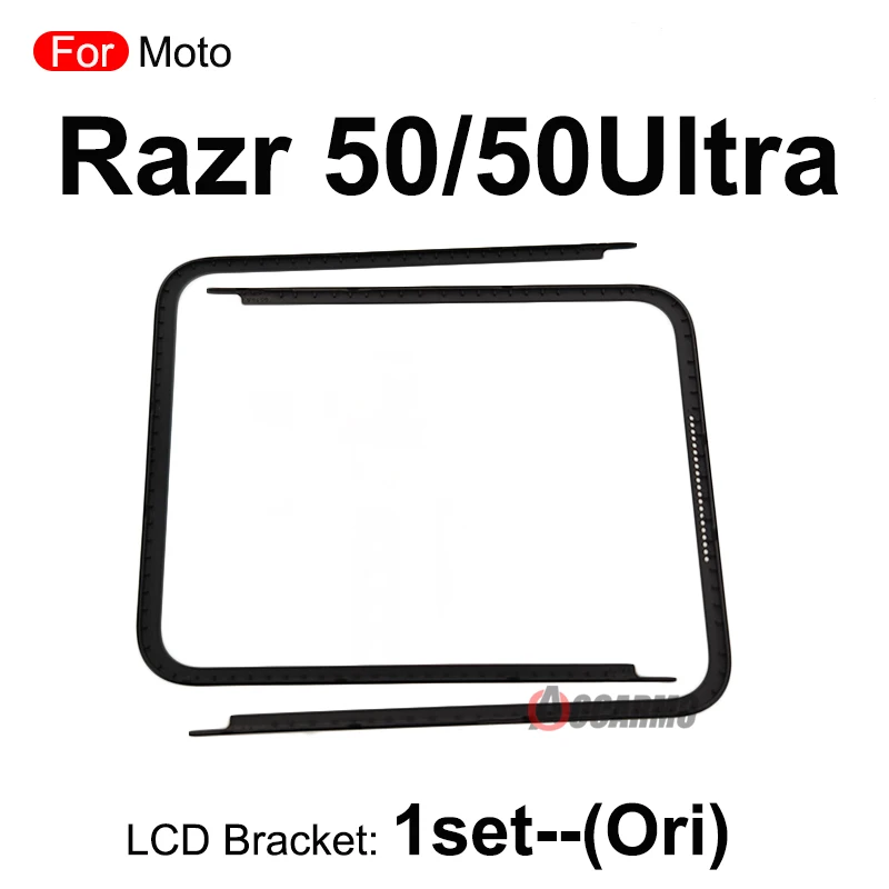 For Motorola Moto Razr 40 50 Ultra 40U Front Screen Stand Middle Bezel Frame LCD Display Bracket Plastic Hoder Repair Parts image 2