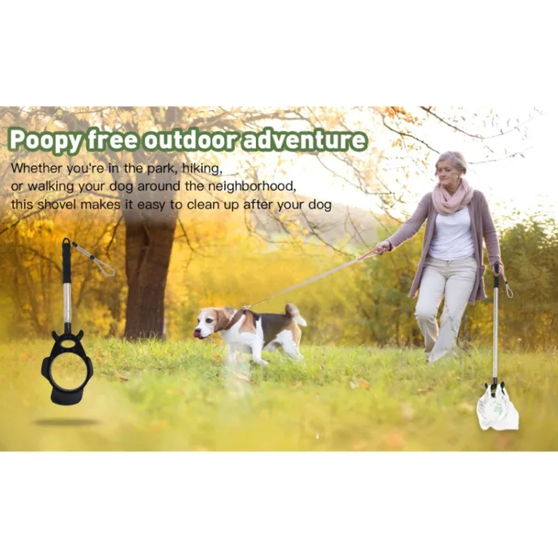 

For Dog Poop Scooper Portable Long Handle Poop Scooper Waste Picker For Dog Puppy Cat