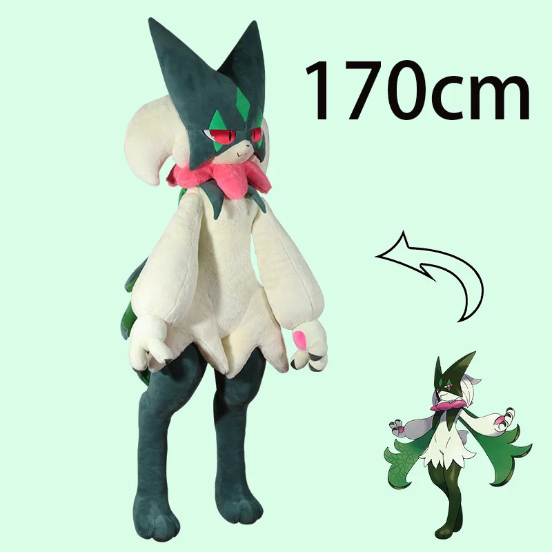 

170Cm Cute Cartoon DIY self-made Pokemon Meowscarada Large Plush Toy Doll Pillow Ornament Birthday Gift Toy