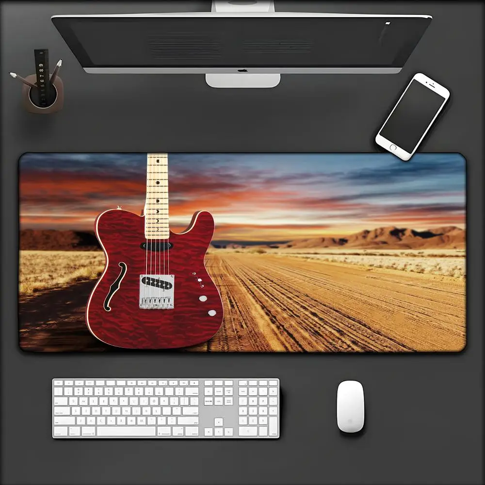 Large Mouse Pad Xxl Mousepad Fender Guitar Gamer Keyboard Mat Game Mats Office Accessories Mausepad Gaming Computer Table Stipad