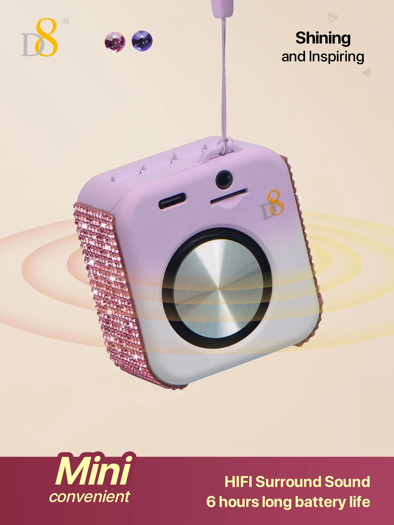 D8 Portable Bluetoo… - image