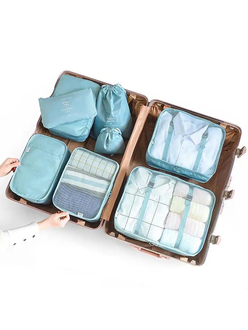 Bolsa de Almacenamiento de Ropa Portátil de Viaje, Bolsa Organizadora de Ropa para Fácil Transporte en Viajes, Material de Poliéster...