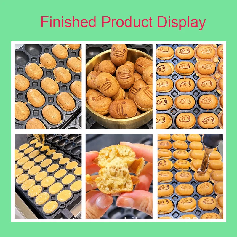 Non-Stick Coating Cheese Waffle Maker 1800W 110V/ 220V Smiling Faces Egg Waffle Maker