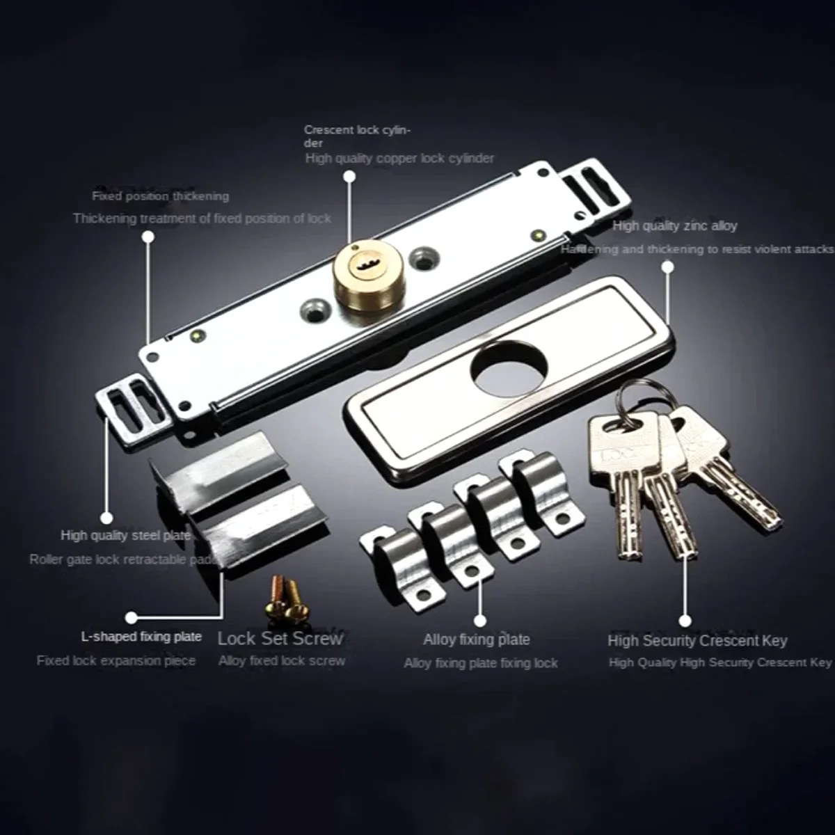 

Безопасность рольставней с ключом, крестовая противоугонная дверная рольставня, установка дверного замка, аксессуары для средней или нижней жалюзи