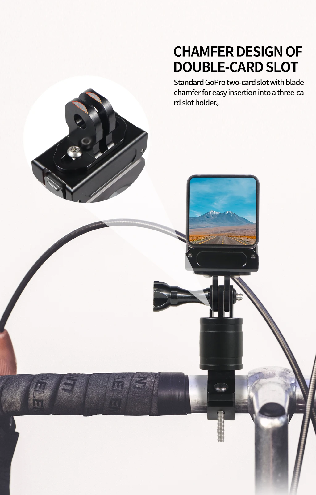 Metall Basis halterung Mini Stativ Adapter m3 Befestigungs schrauben für Gopro Dji Action 4 Kamera Käfig Rig Rahmen Halterung Selfie Stick Halter – Detail 13