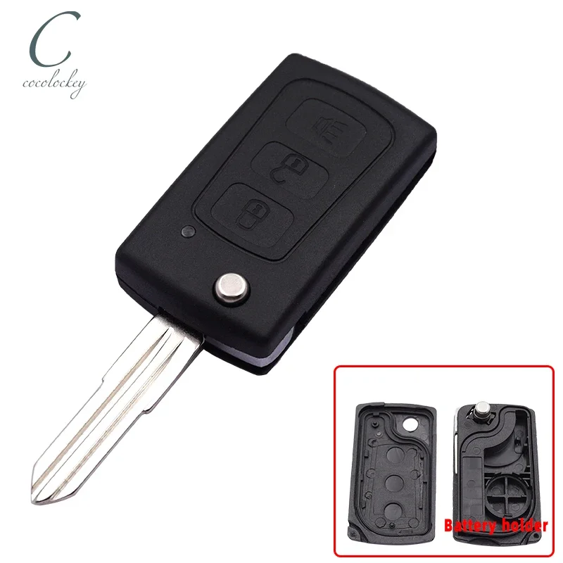 Cocolockey Folding Remote Key Shell Fob For Great Wall Voleex Hover Steed Harvard  H3 H5 Flip Car Keys Replacement Uncut Blade