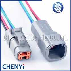 4 DTM06-4S DTM04-4P Automotive waterproof connector Sealed Wire Harness Plug with 15cm wires For Deutsch DTM series
