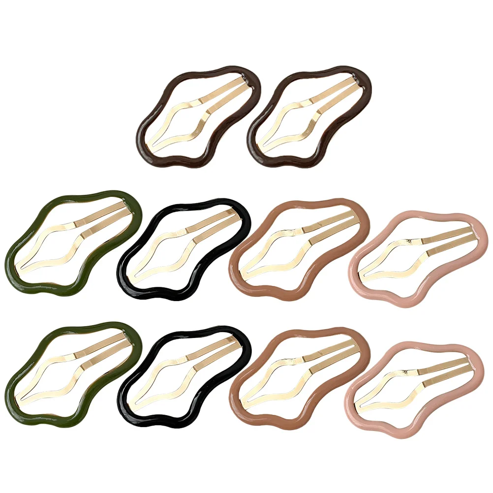 

10Pcs Trendy Hair Clips Comfortable Snap Barrettes for Versatile Hair Accessories for Women Daily Styling Use