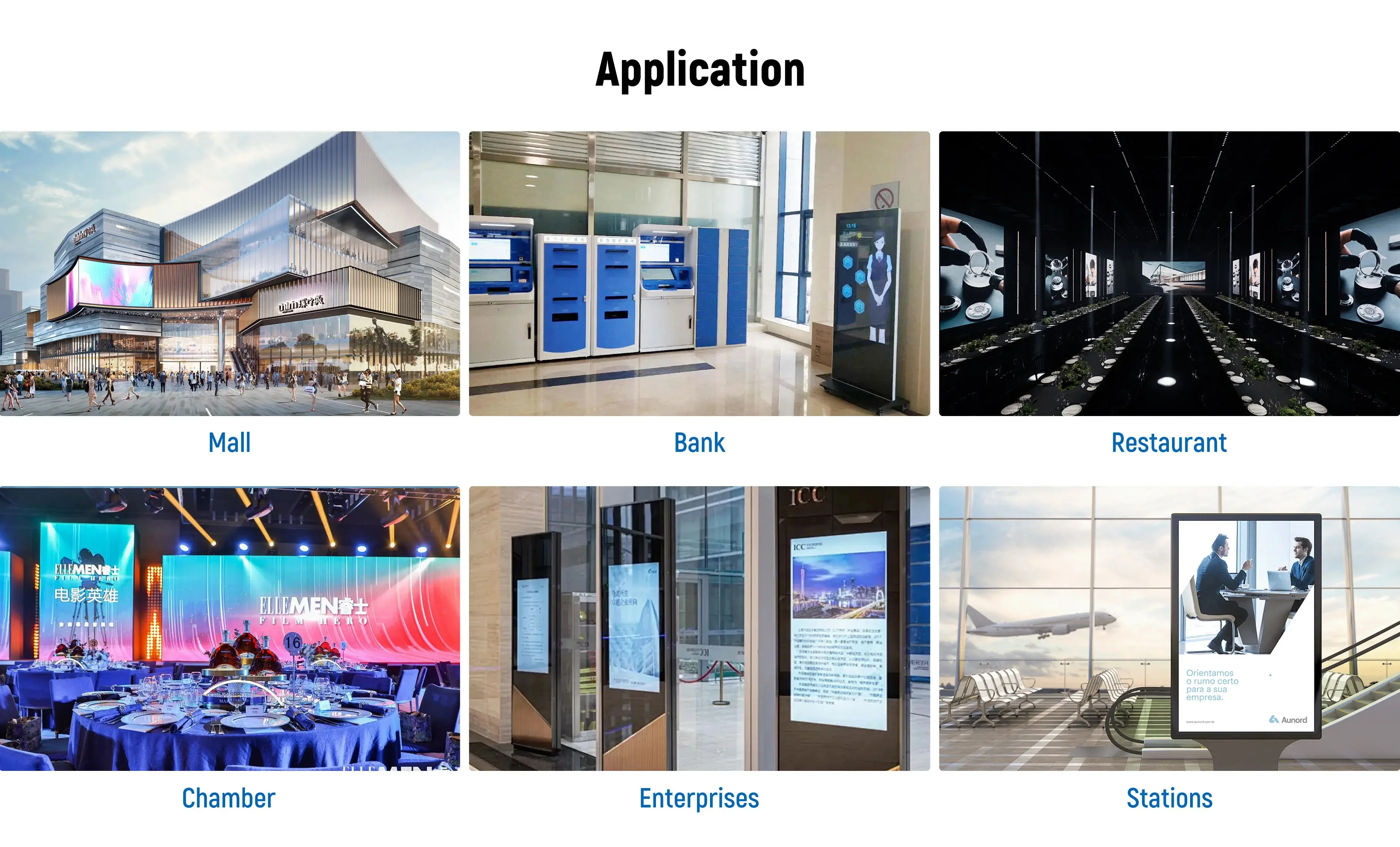 Señalización Slim Network Soporte vertical Señalización digital Hosda Exposición Publicidad Soporte de piso Digital