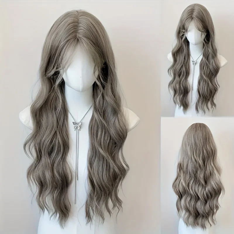 28-inch Women's Long Wavy Wig - High Temperature Fiber, Basic Style, Suitable for All, Basic Style