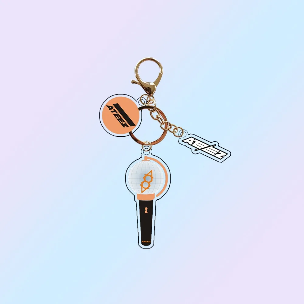 1pcs Kpop ATEEZ RIIZE ILLIT Twice IVE Acrylic Keychain Keyring Lightstick Pendant Accessories