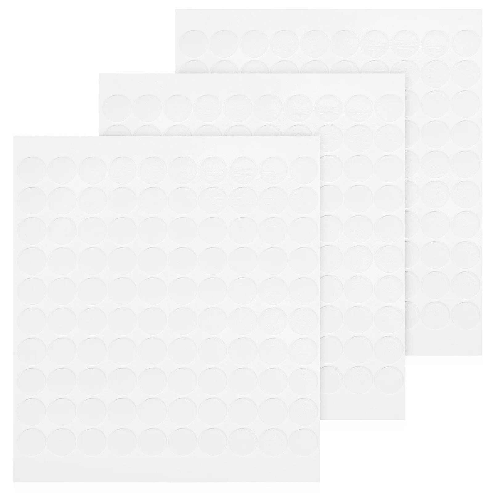 FUNOMOCYA 300 قطعة نقاط لاصقة مزدوجة الجوانب 10x0.5 مللي متر ملصقات شفافة قابلة للإزالة للحرف اليدوية والصور سهلة الاستخدام #2