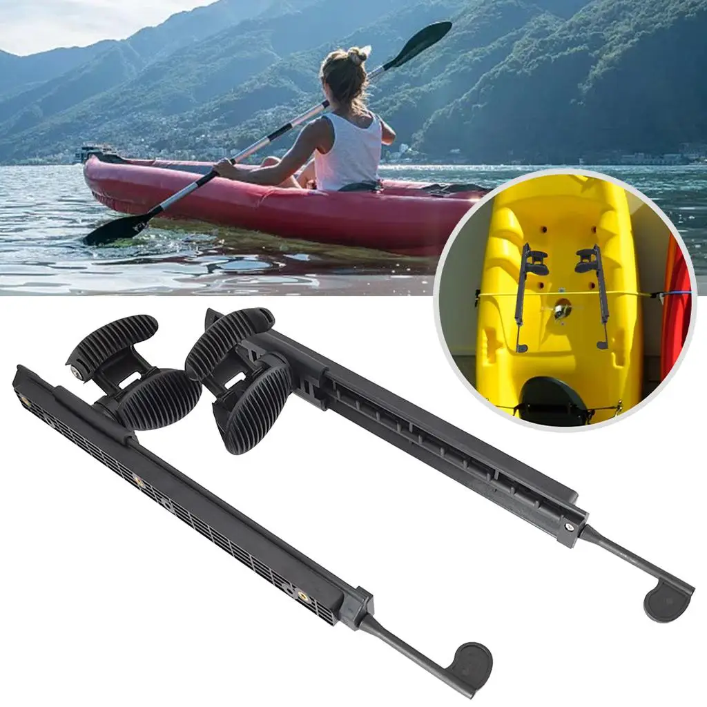 

2pcs Nylon Kayak Footbrace Pedals Durable Foot Pegs Footrest Boat Direction Control Foot Control Boat Canoe Marine Accessories