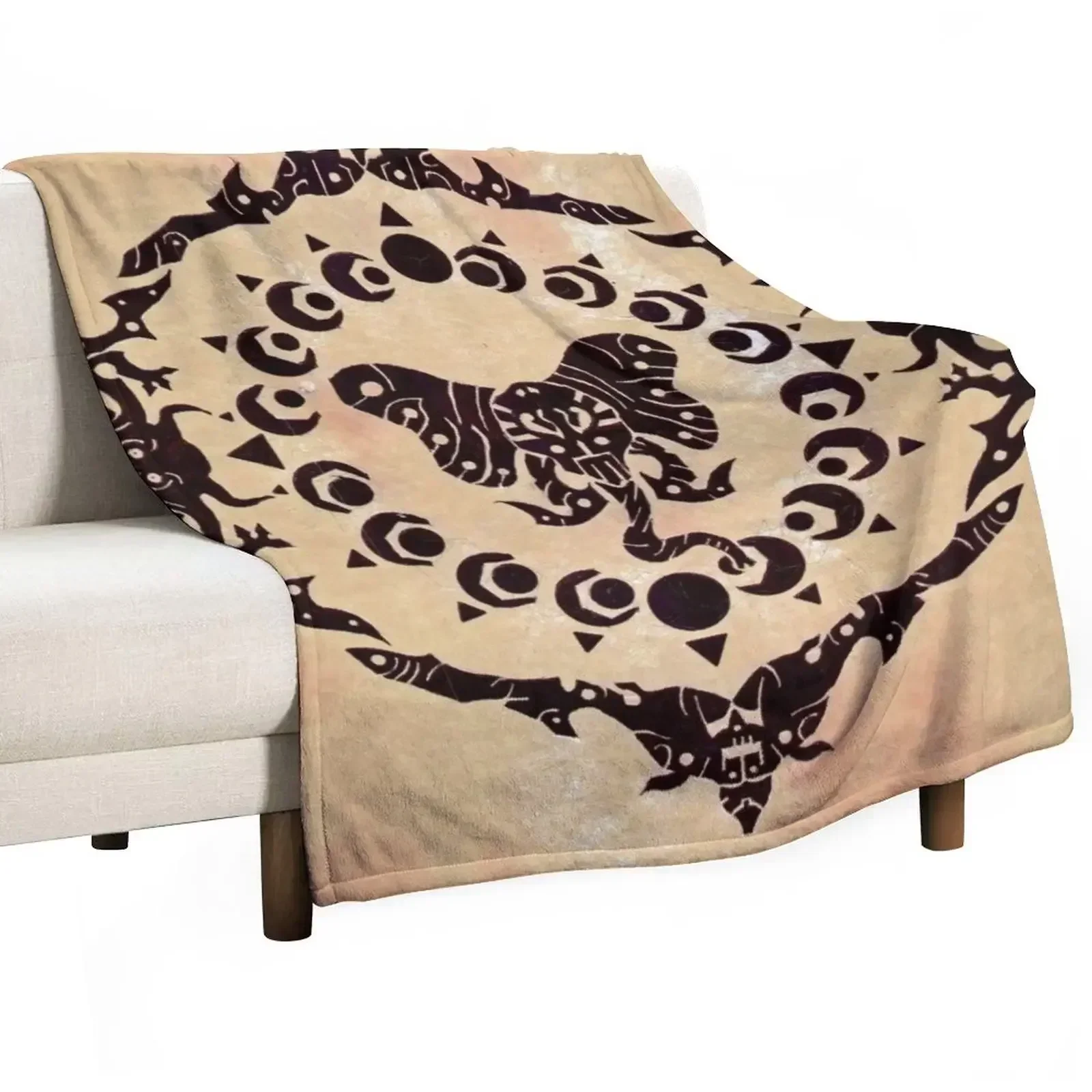 Elephant Compass Throw Blanket Loose Nap Flannels Stuffeds anime Tourist Blankets