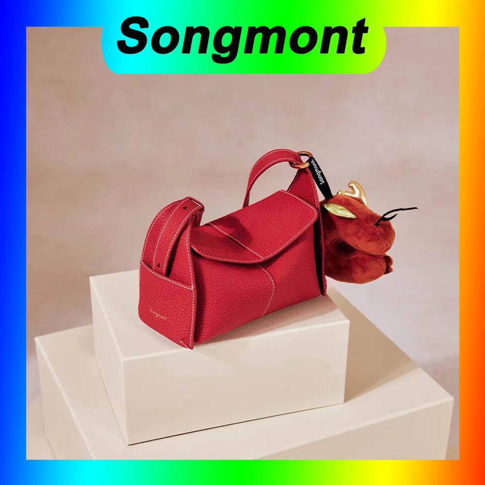 

Songmont Yamashita Arimatsu серии с подвесными ушками, мини-сумка с карнизом, осенне-зимняя универсальная женская сумка-хобо через плечо для пригородных поездок