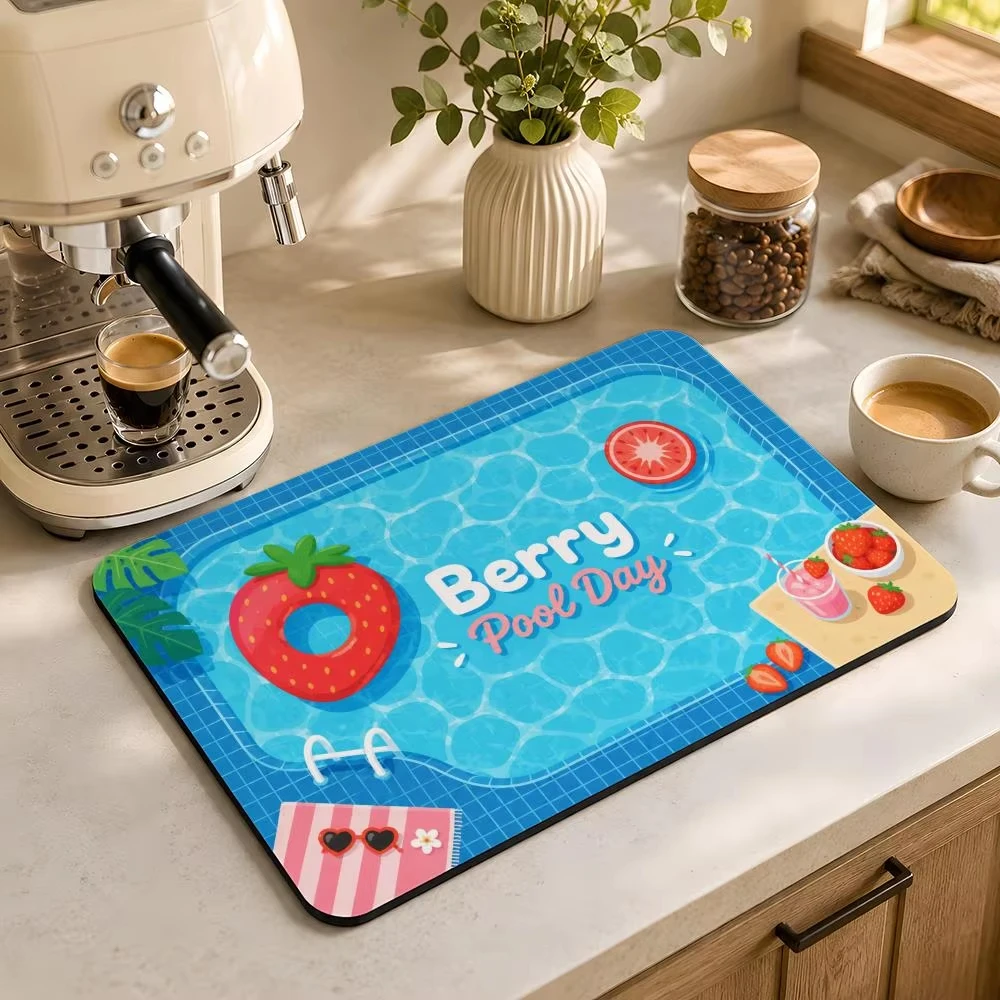 VIKAMA Minimalist Line Art Placemat, Waterproof Oil-Proof Table Mat, Heat Resistant Washable Dining Mat for Home Decor