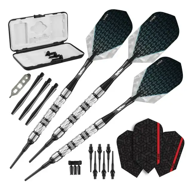 

Viper Diamond Juego de Dardos de Punta Blanda 90% Tungsteno, Negro, 16 Gramos