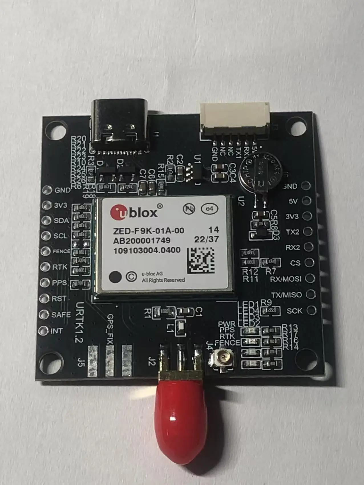 Peças de drone da placa de desenvolvimento GNSS UAV ZED-F9K-01A-00 para módulo GPS do controlador de vôo