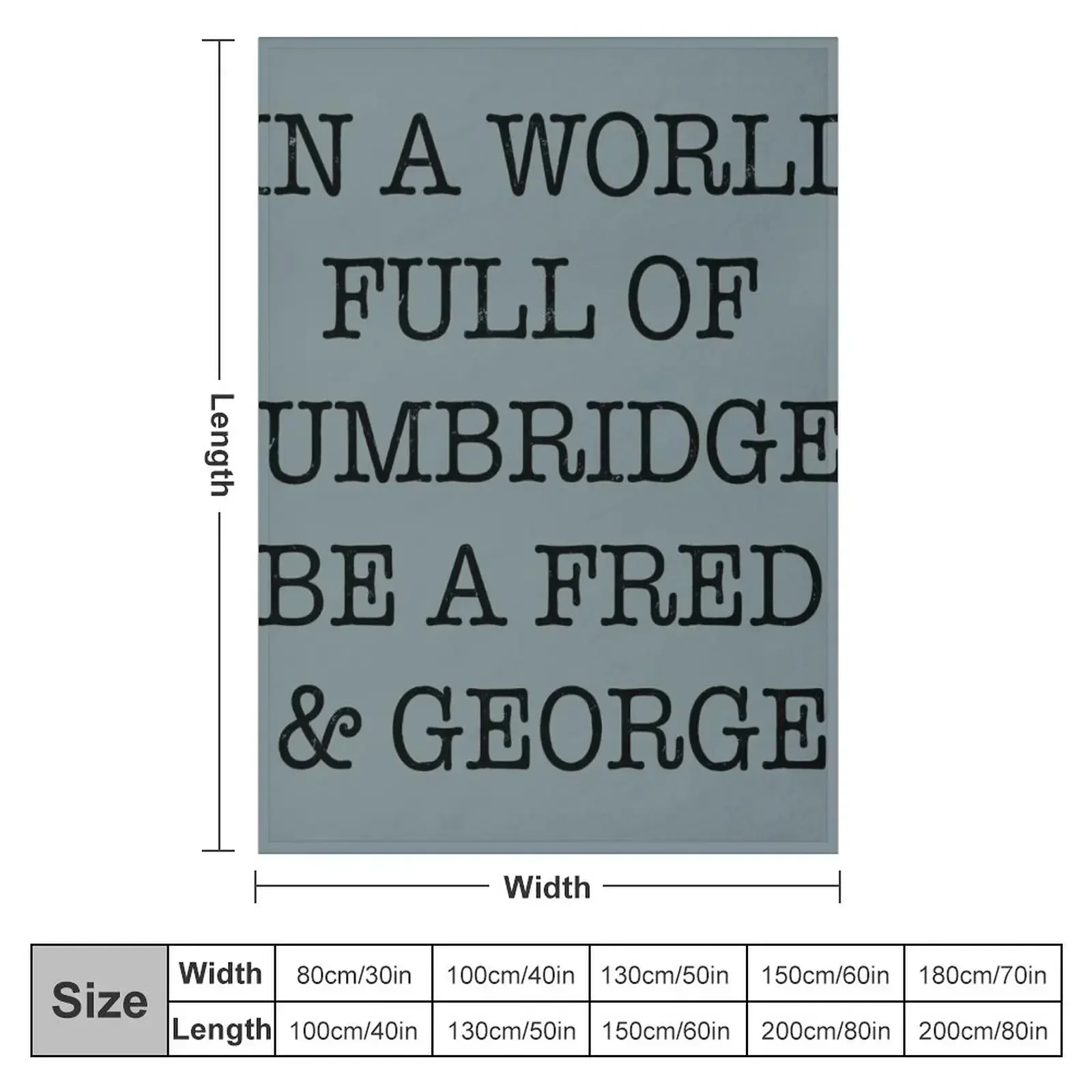 In a World Full of Umbridge: Artwork for Potter Fans Throw Blanket for sofa cosplay anime Sleeping Bag for winter Blankets