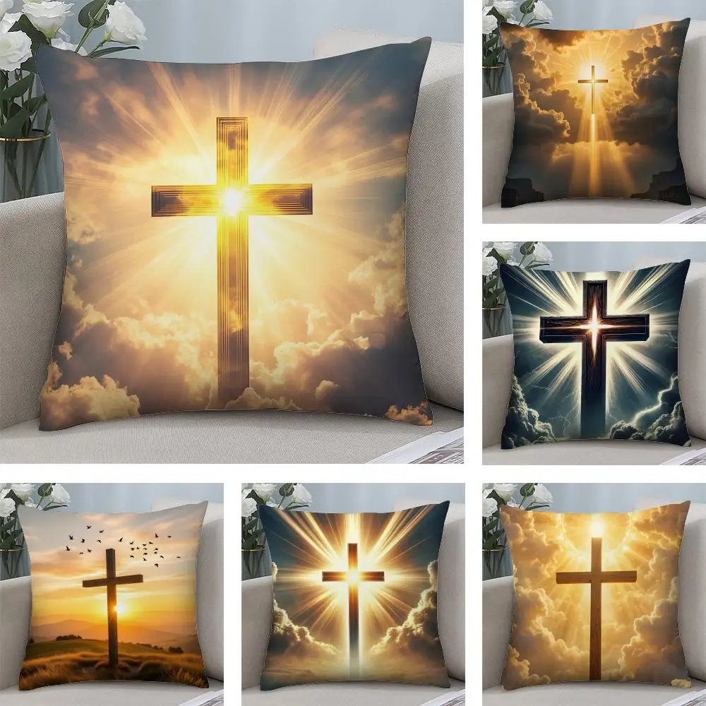 

Плюшевая наволочка для подушки с двусторонним принтом, мягкая, теплая, для дивана, зимняя, для дома, детский подарок