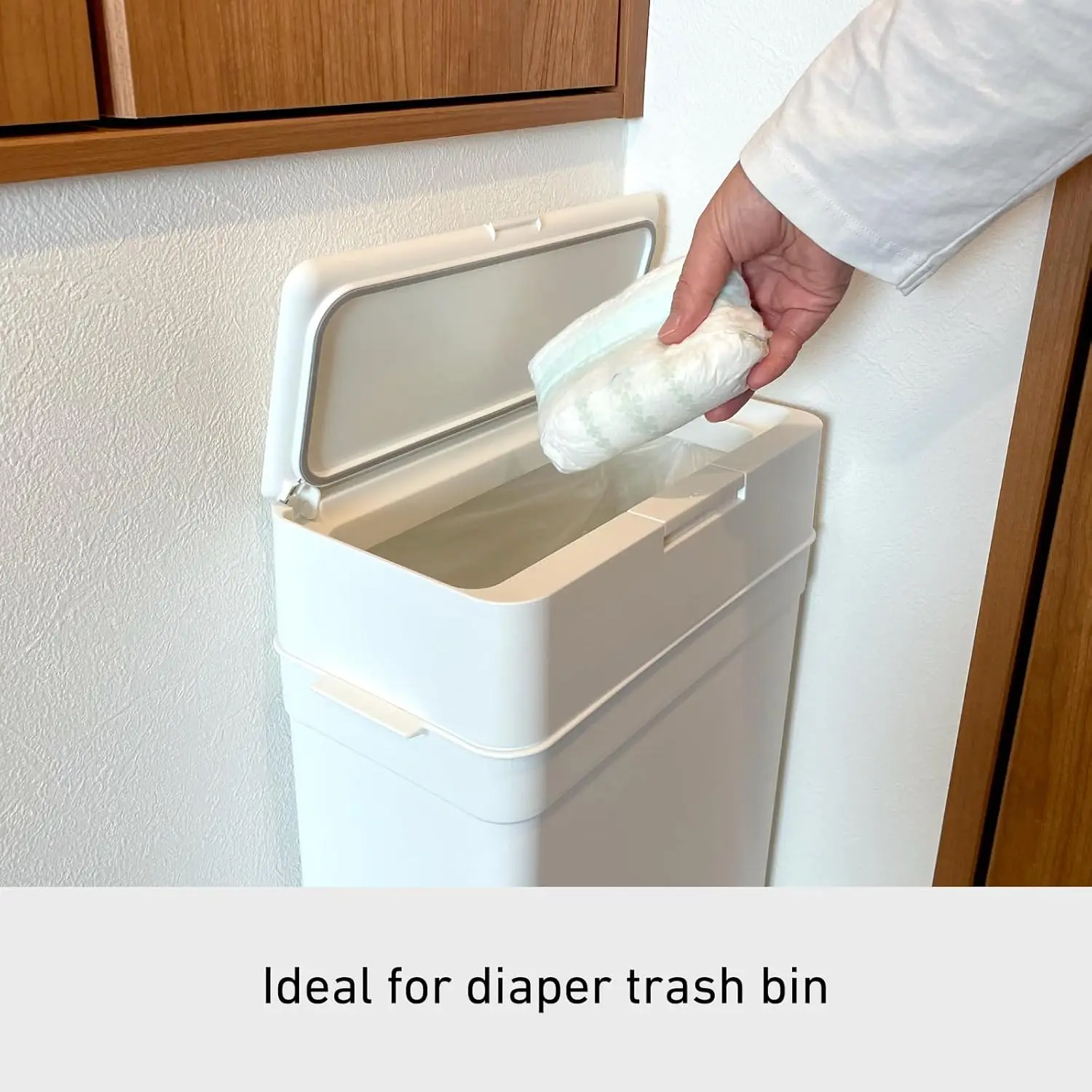 

Like-It | Lbd-02 | Odor-Free Trash Bin, Slim And Stylish | Odor Leakage Prevention, Kitchen, Living, Diaper And Pets | 13.2"" ×