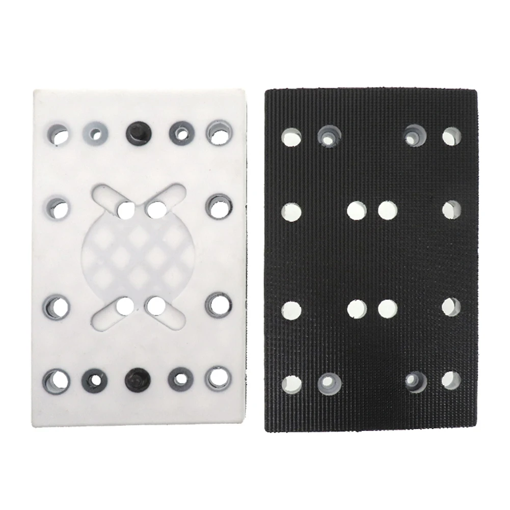 130x80mm Sanding Soft Pad 12 Holes Replacement Square Polishing Disc Backup Plate Access For RTS 400 REQ Sander Abrasive Tools