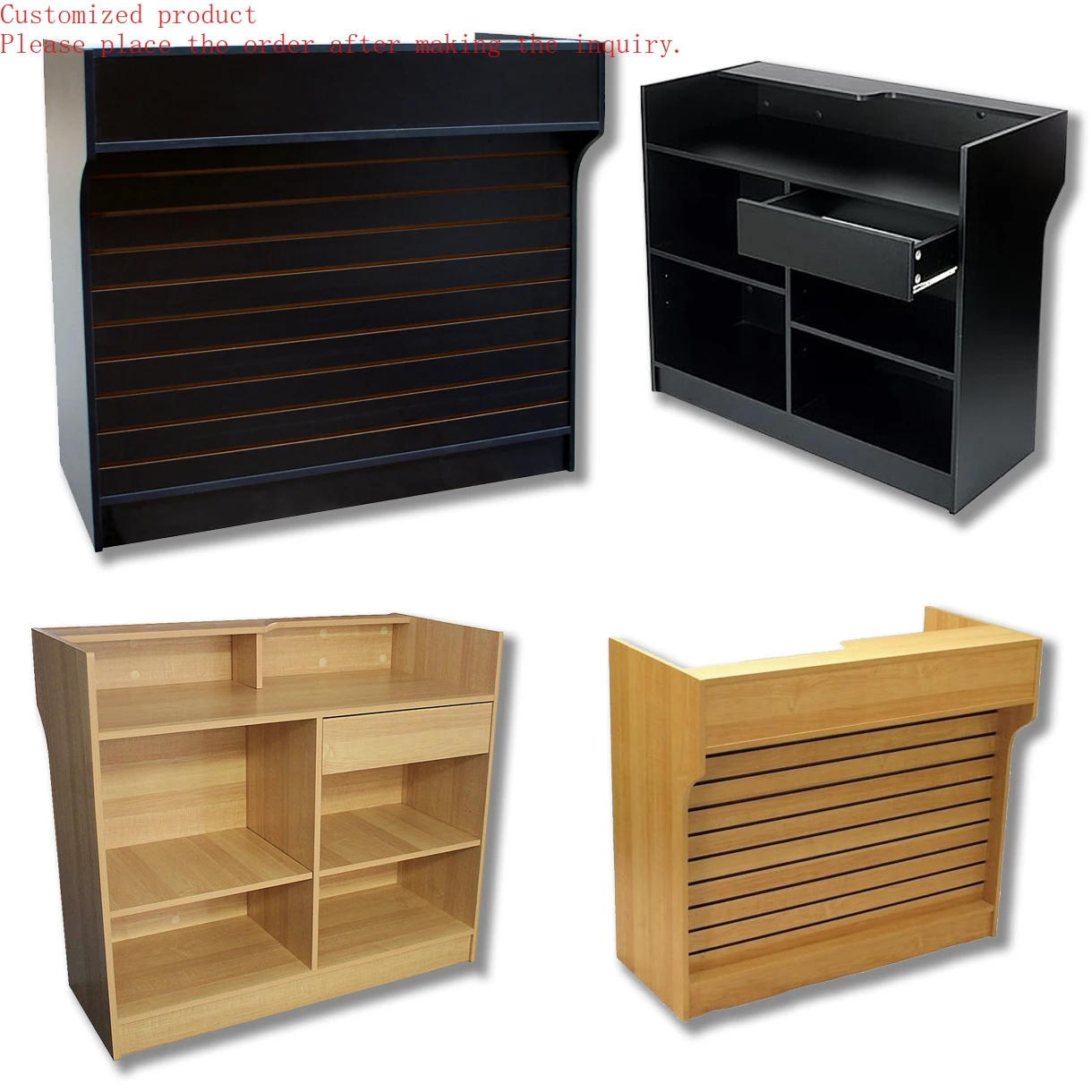 

Custom.Slatwall Front Economy Ledge Top Checkout Counter