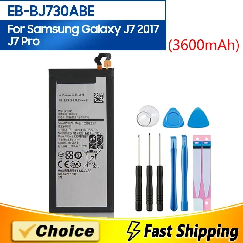 EB-BJ730ABE,Brand New Replacement Phone Batatery,For Samsung Galaxy J7 Pro J730F J730DS J730FM J730GM J7 2017, 3600mAh