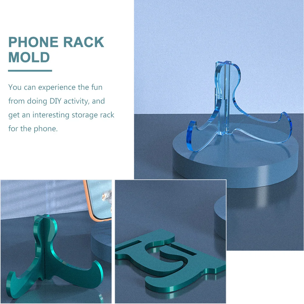 3 Pcs Silicon Bracket Epoxy Mold Silicone DIY Tools Display Stand Lovers Casting Molds Concrete