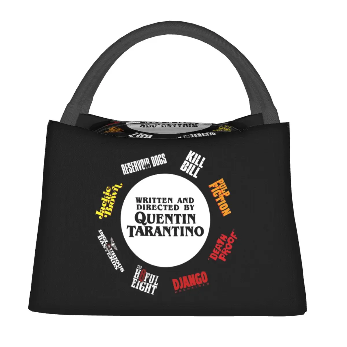 Quentin Tarantino Film Lunch Bags Insulated Bento Box Resuable Lunch Tote Picnic Bags Cooler Thermal Bag for Woman Children Work