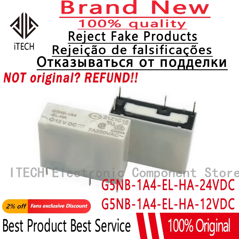 10Pcs/Lot G5NB-1A4-… - image