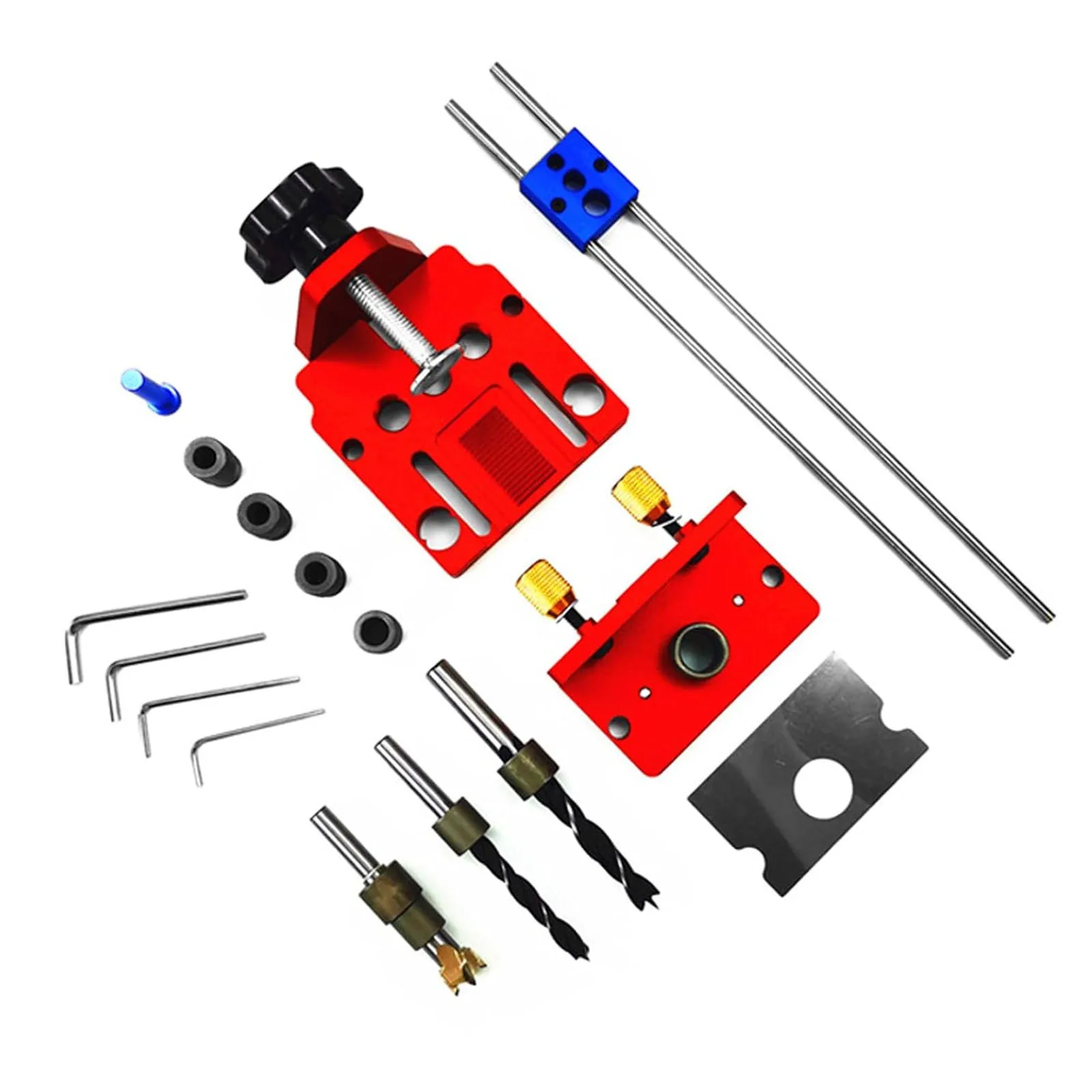 

X400-3-in-1 Hole Punch, Woodworking Round Tenon Hole Opener DIY Furniture Locator