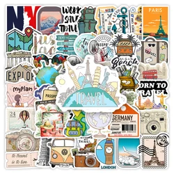 Travel Vacation Holiday Stickers Tourism DIY Kids Gift Waterproof Decal for Laptop Phone Scrapbook Luggage Bottles Decorative