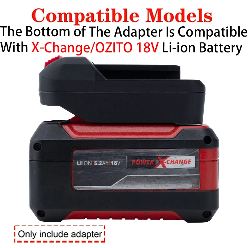 Battery Adapter/Converter for Lidl Parkside X20V Li-ion tool to Einhell X-Change/OZITO 18V Li-ion Battery Adapter Tool Accessory