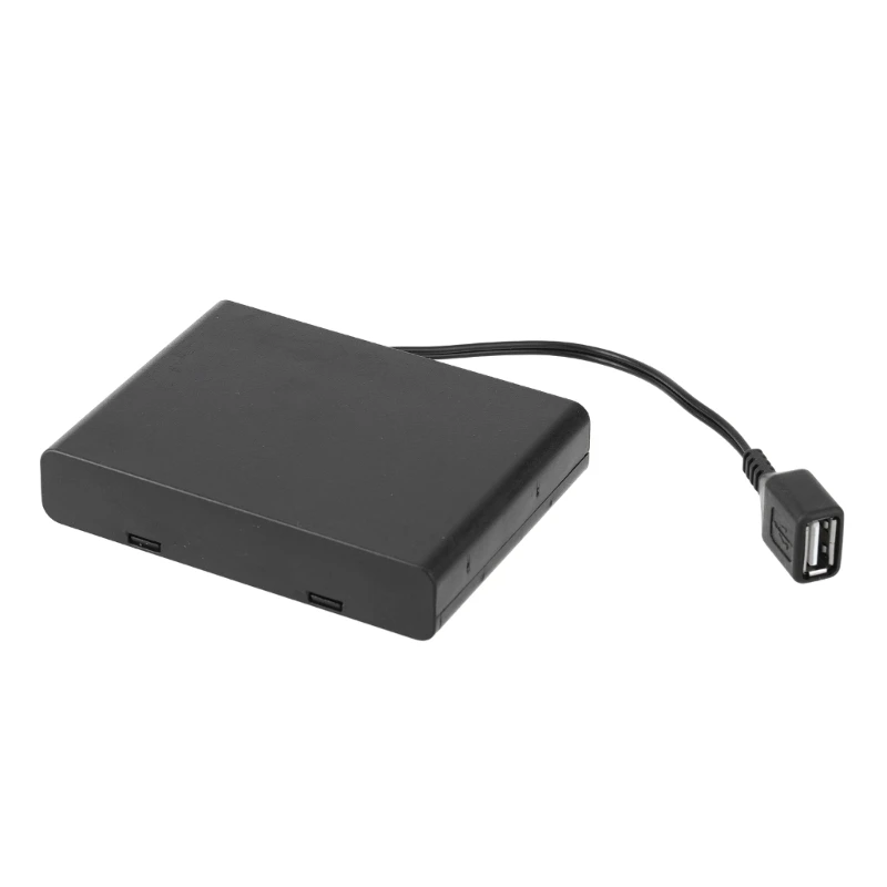 E9LB 2/3/4/6/8 gniazdo uchwyt baterii AA futerał do przechowywania portem USB do klocków konstrukcyjnych zestaw oświetlenia