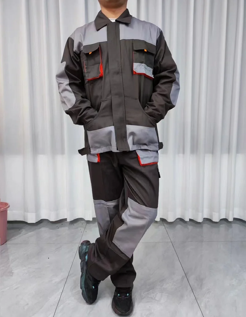 100% Cotton Electric Welding Suit Work Clothes Protective Clothing Wear-resistant Welding Suits Welder Uniform Jacket+Pants Set