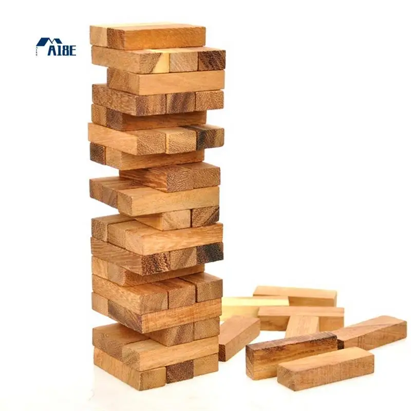 

A18E-Деревянная акробатическая башня — идеально подходит для игр для вечеринок, игр на открытом воздухе для взрослых и семьи, классические штабелируемые игры