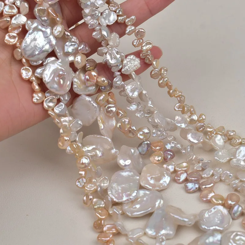

Flower Petal Baroque Pearl Beads 5-10mm Natural Freshwater Pearl Loose Beaded for Women Making DIY Jewelry Necklace Bracelet