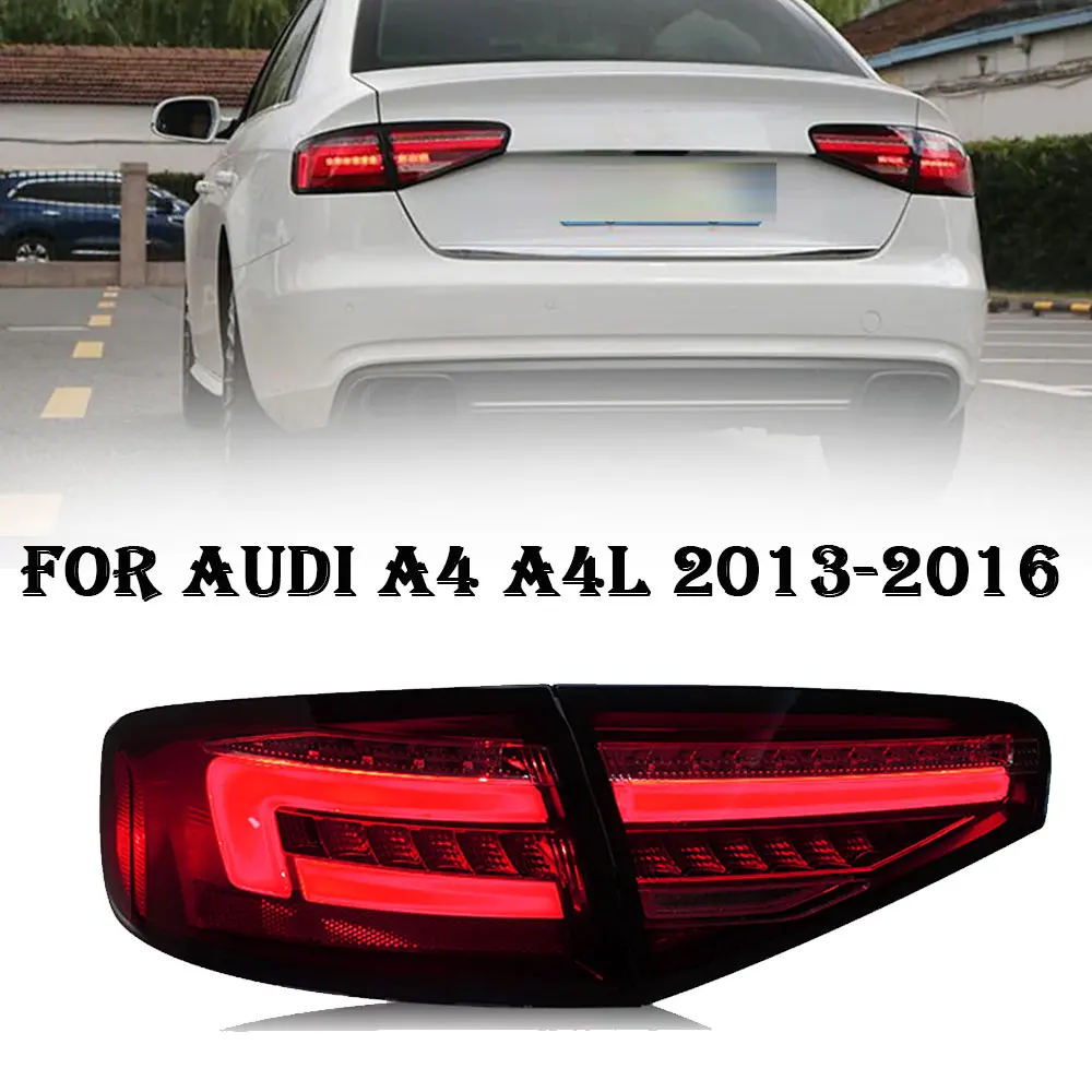 

Автомобильные фары, задняя фара для Audi A4 B8.5 светодиодный Tail 2013-2016 A4, задний противотуманный сигнал поворота, автомобильные аксессуары