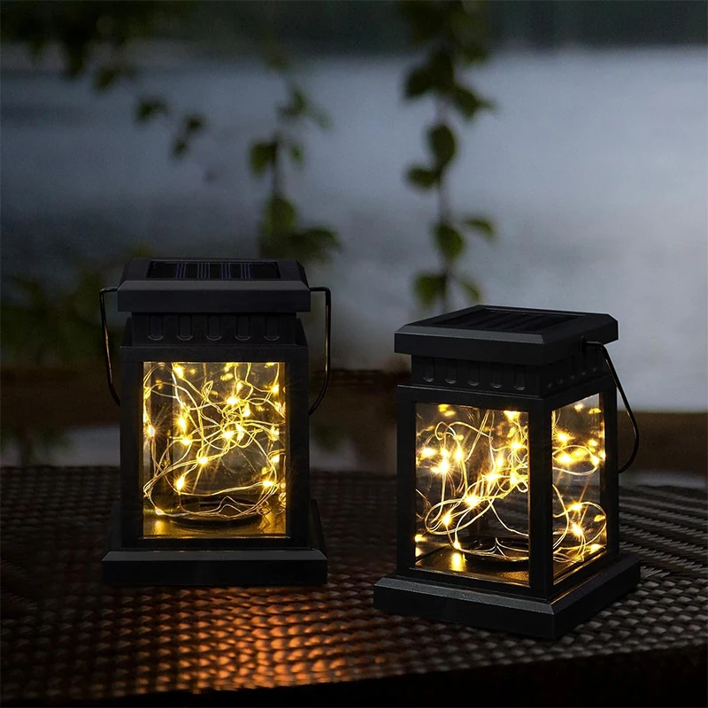 

Solar Lantern Outdoor Garden Hanging Lanterns Waterproof LED Mission Lights For Table Party Decorative Patio Yard Lawn