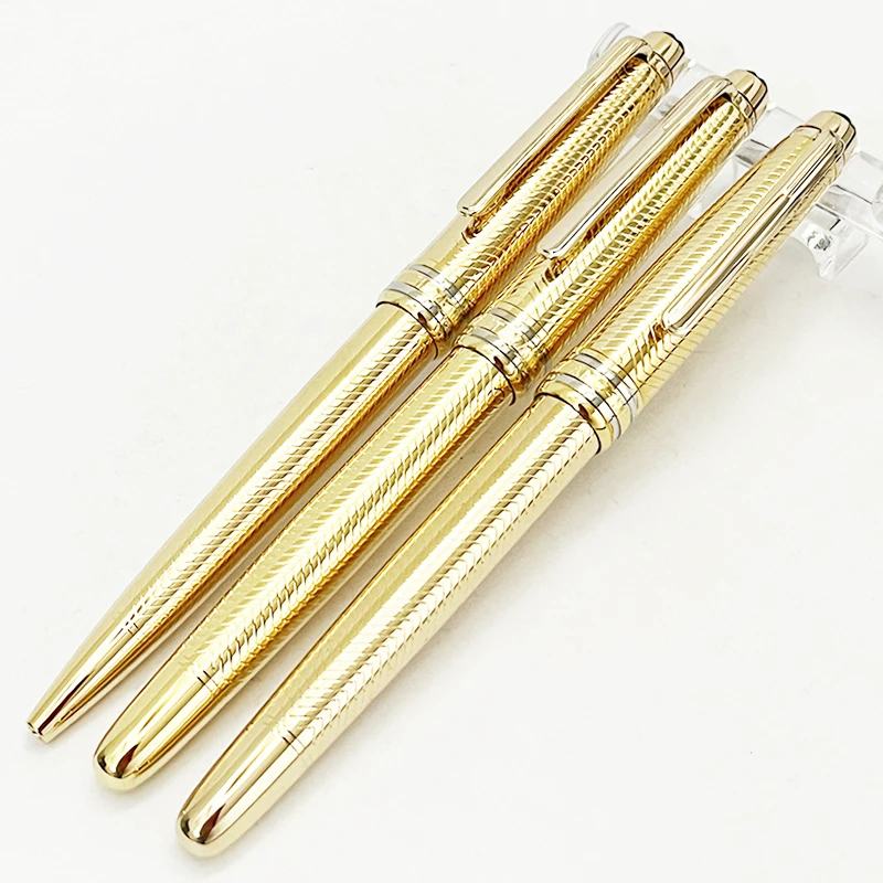 

MB 163 Ballpoint Pen Metal Rollerball Pens High Quality Luxury Fountain School Office Writing Gel Stationery With Serial Number