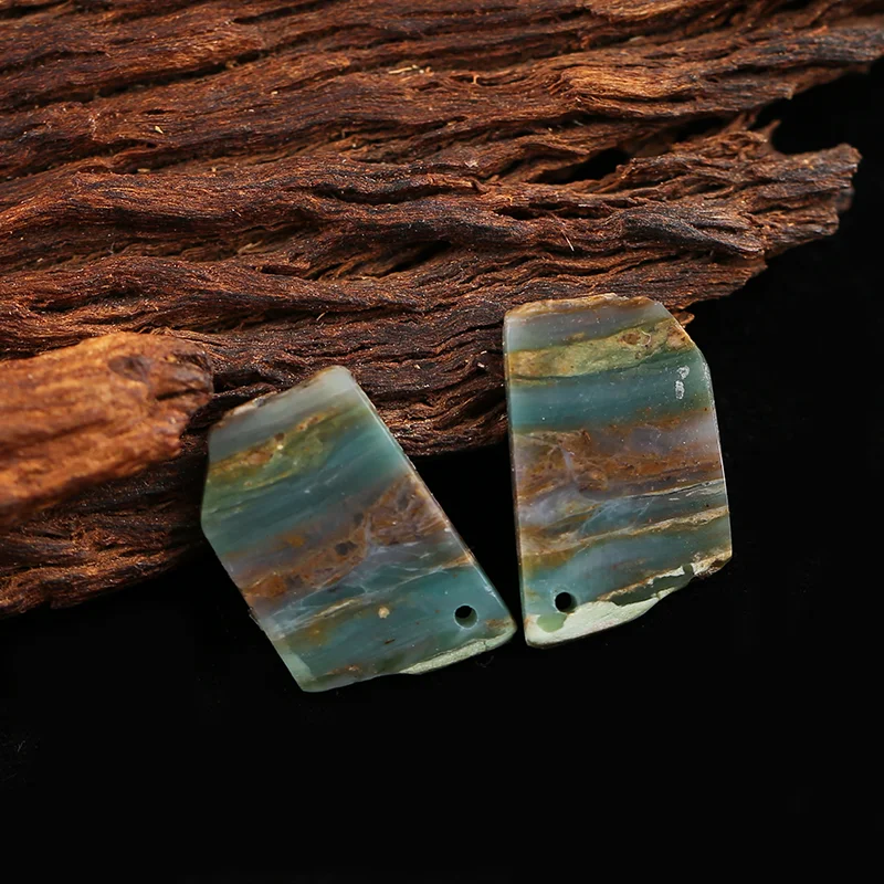 AAA+Artisan-Crafted Nugget Blue Opal Pendants Beads, Genuine Natural stones beads, Unique Stones for jewelry & DIY Earring Beads