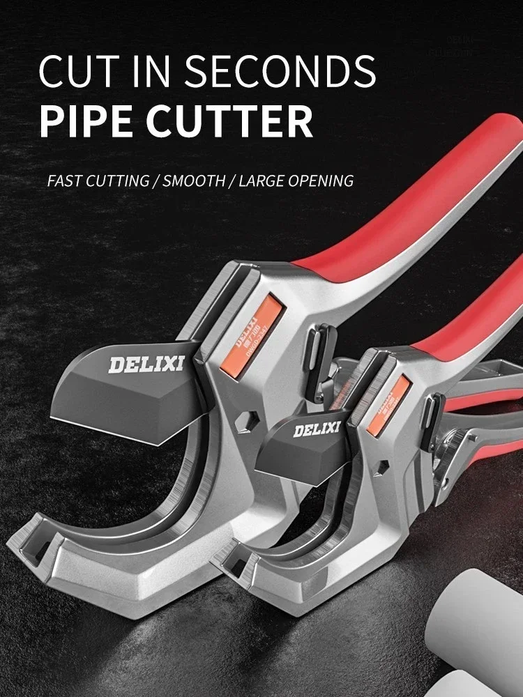 Aço Elétrico Profissional Linha de Corte Ppr Tesoura Hot Melt Água Artefato Pvc Pipe Cutter Ferramenta de Corte Sk5 063 mm