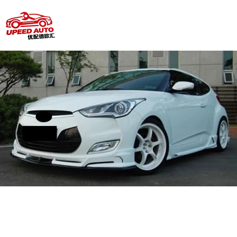 Suitable Shovel Front Bumper Spoiler Lip Three-stage Surround Decoration for Hyundai Veloster 2011-2015