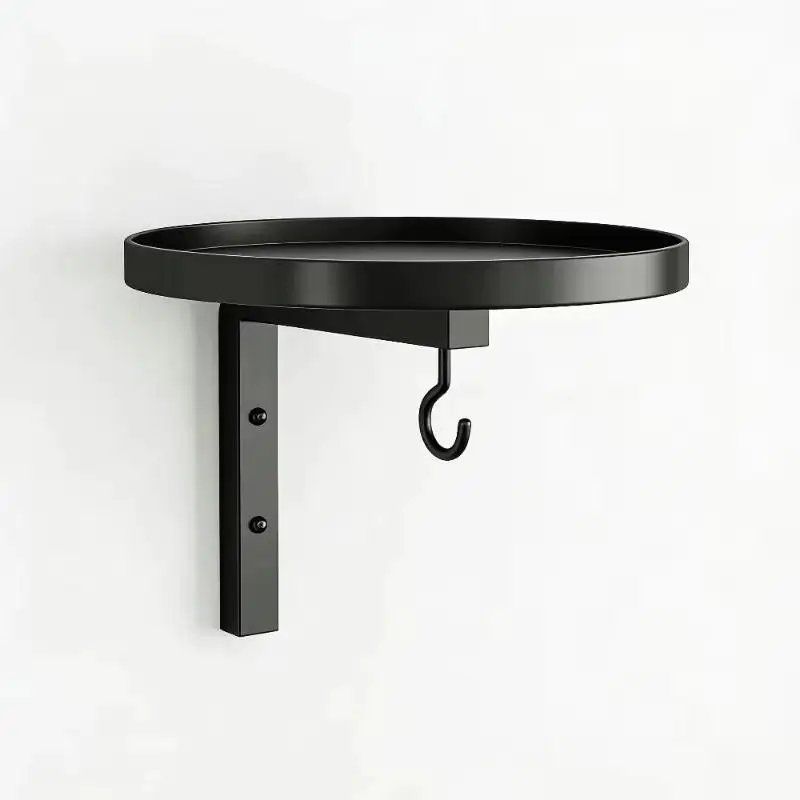 New！Hook Design Iron Wall Bathtub Bird Feeder Easy Install Weather Resistant Outdoor Courtyard Ornament